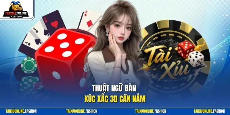 Thuật ngữ bàn xúc xắc 3D cần nắm